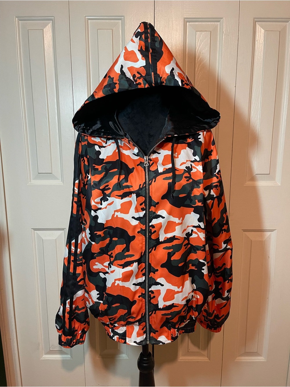 I.AM.GIA Tiger Mist Daytona Orange Camo Windbreaker Jacket